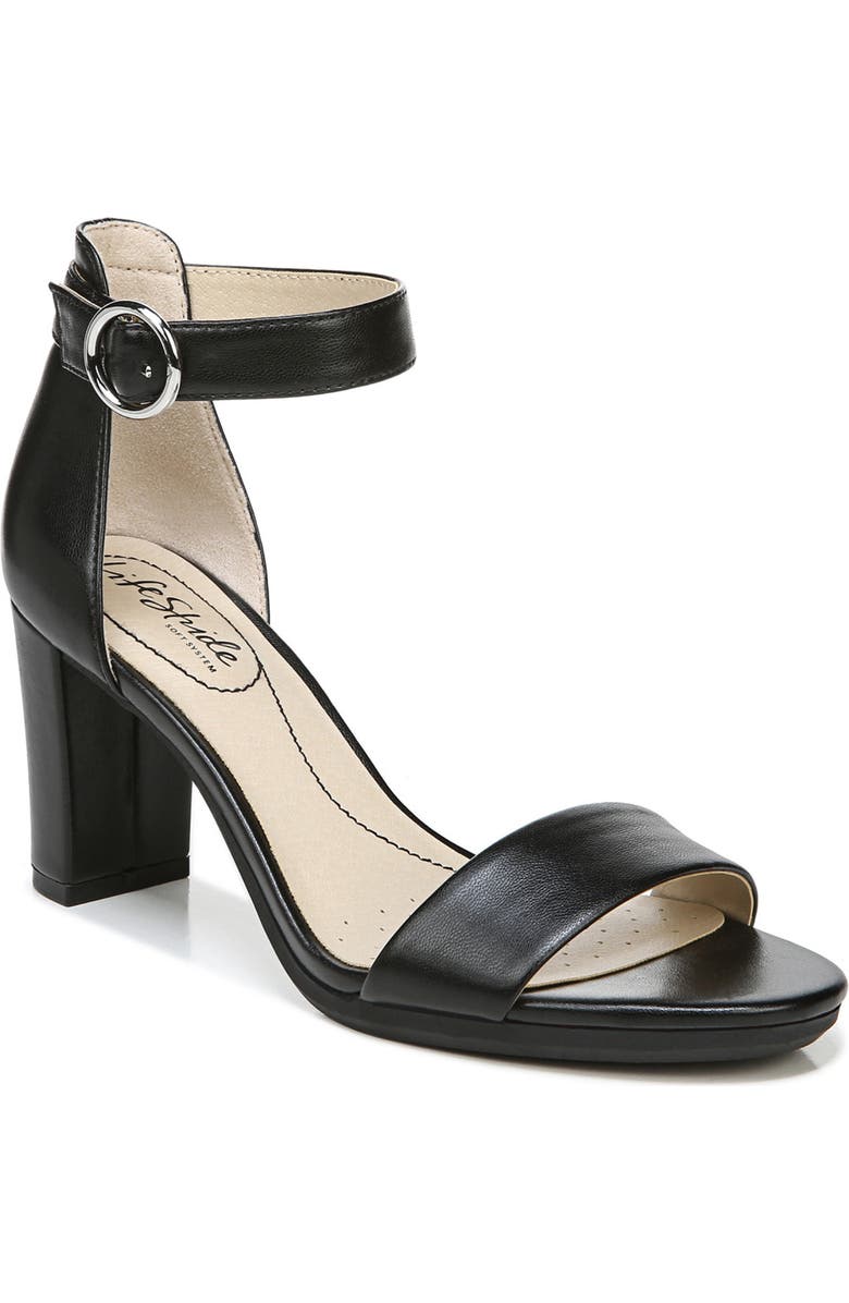 LifeStride Averly Ankle Strap Block Heel Sandal, Main, color,