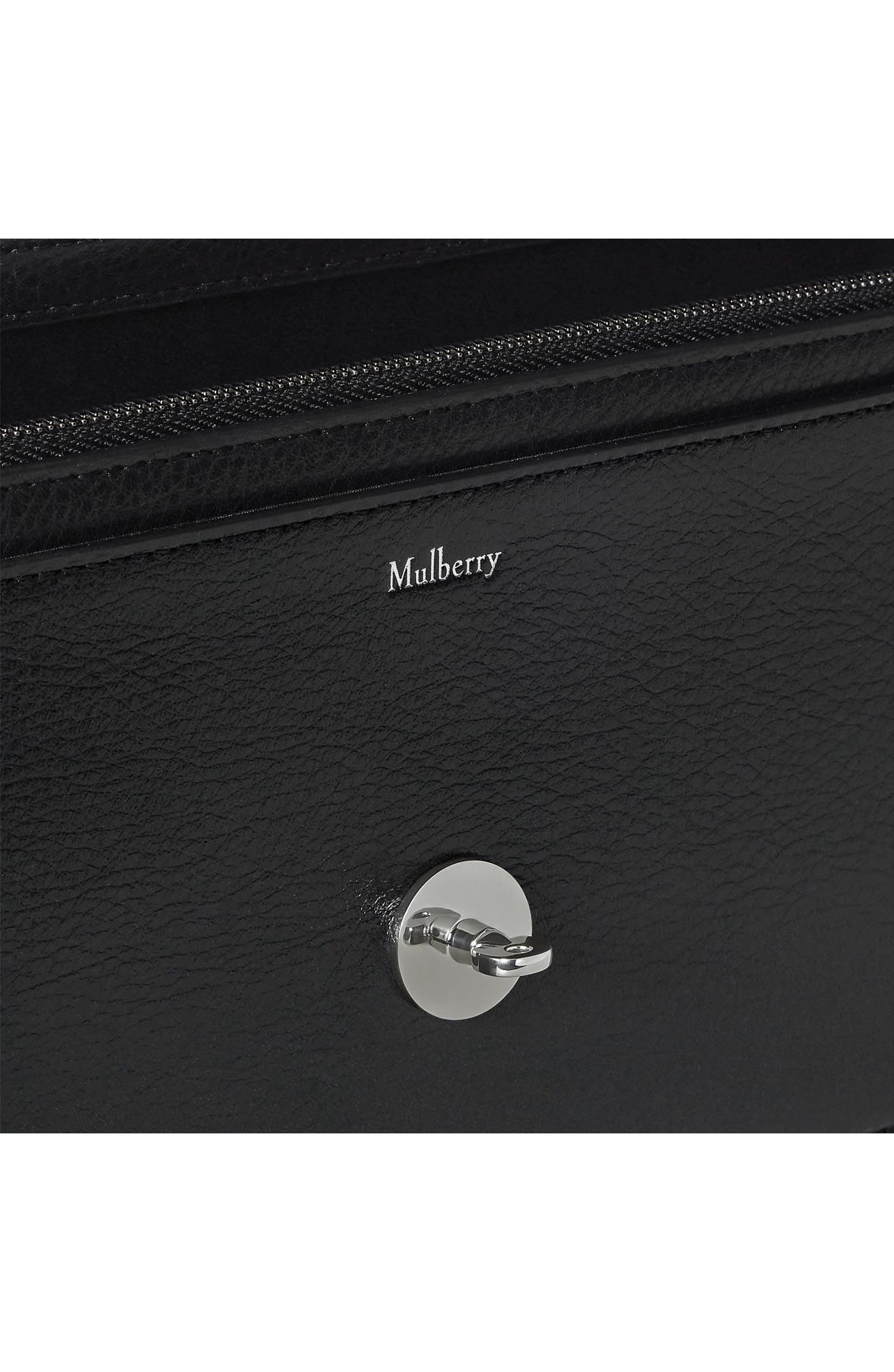 Darley Leather Clutch, Alternate, color, BLACK