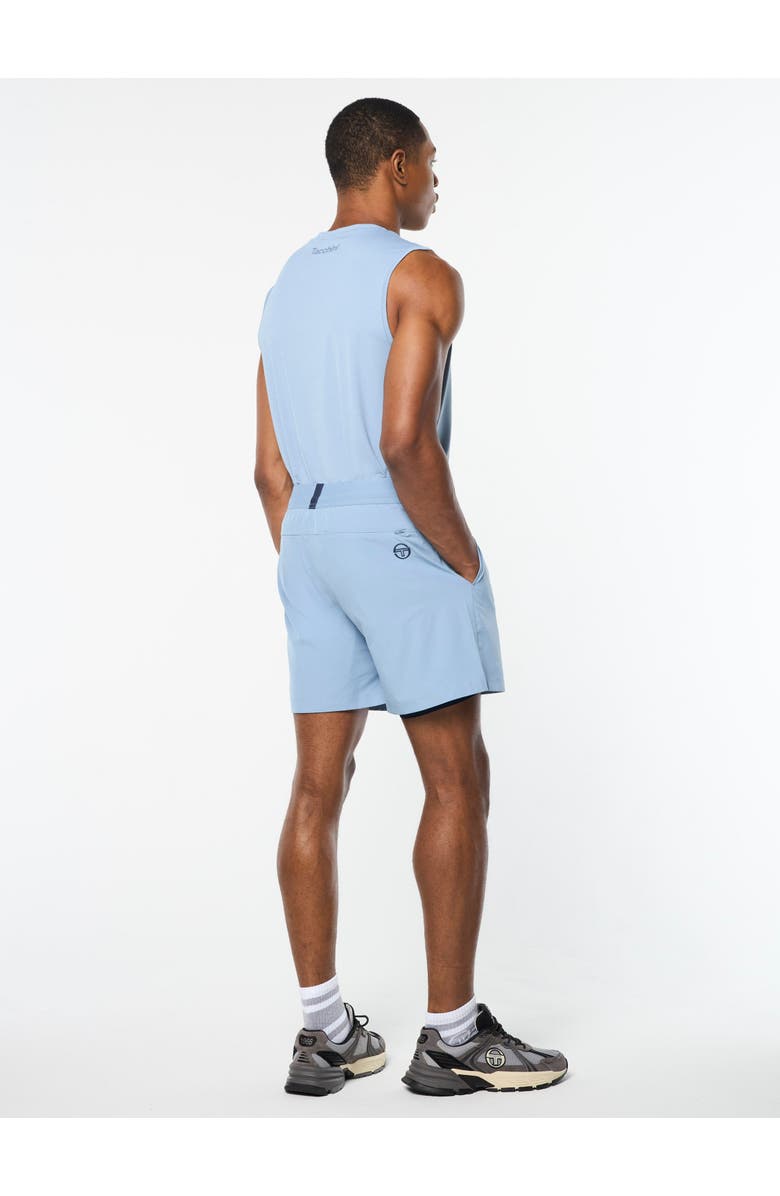 Sergio Tacchini Elio Tennis Short, Alternate, color, Faded Denim