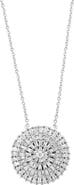 EFFY Diamond Sunburst Pendant Necklace in 14K White Gold