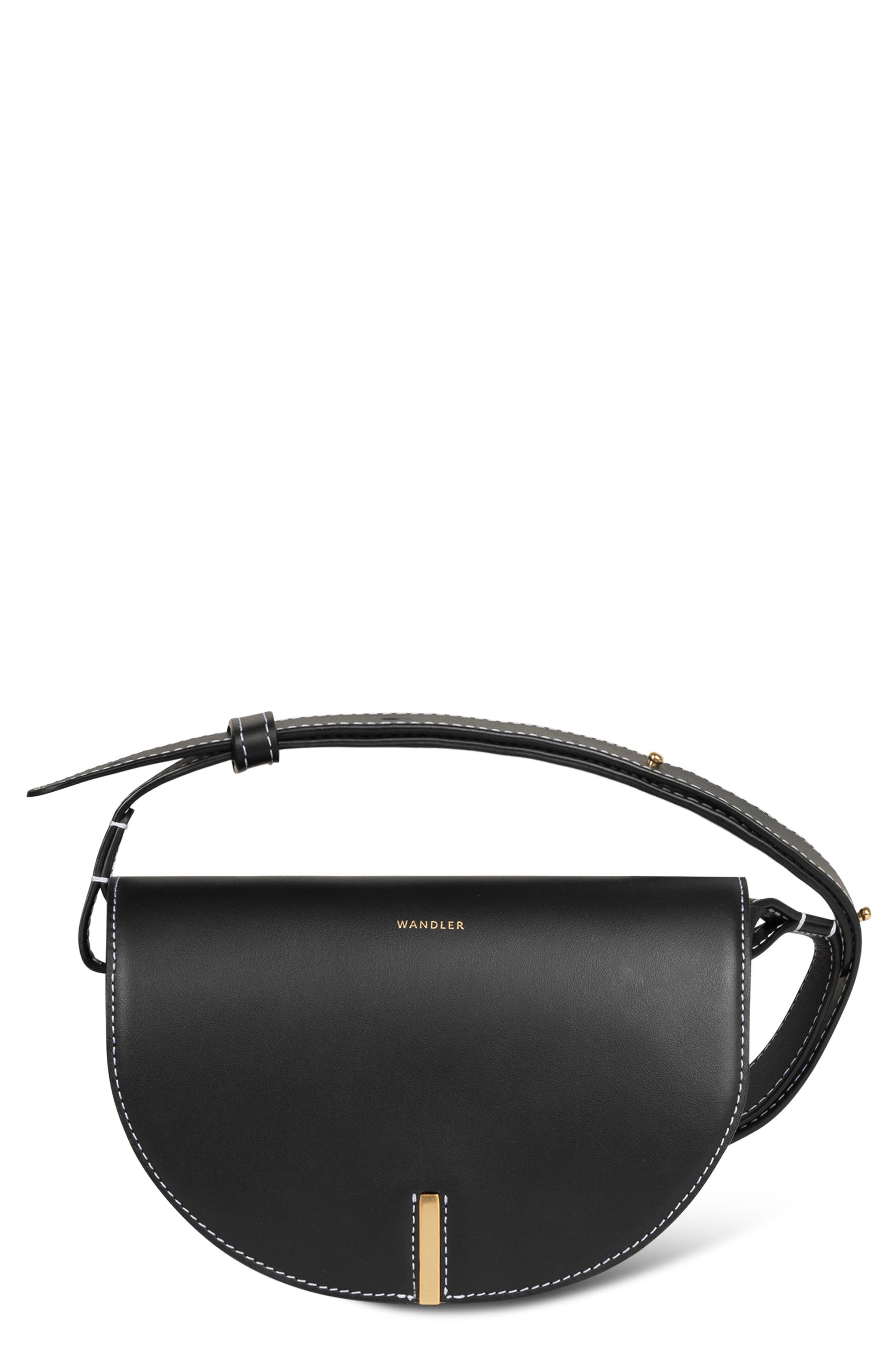 Wandler Nana Leather Saddle Bag, Main, color, 