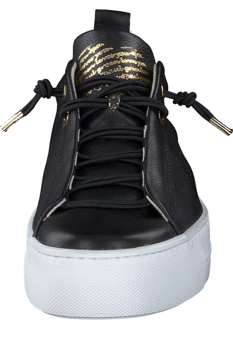 Paul Green Faye Sneaker, Alternate, color, Black Gold Combo