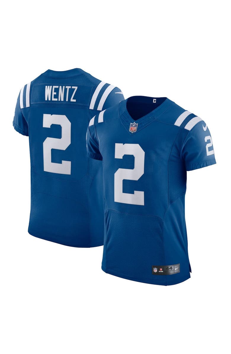 Nike Men's Nike Carson Wentz Royal Indianapolis Colts Vapor Elite Player Jersey, Main, color, 