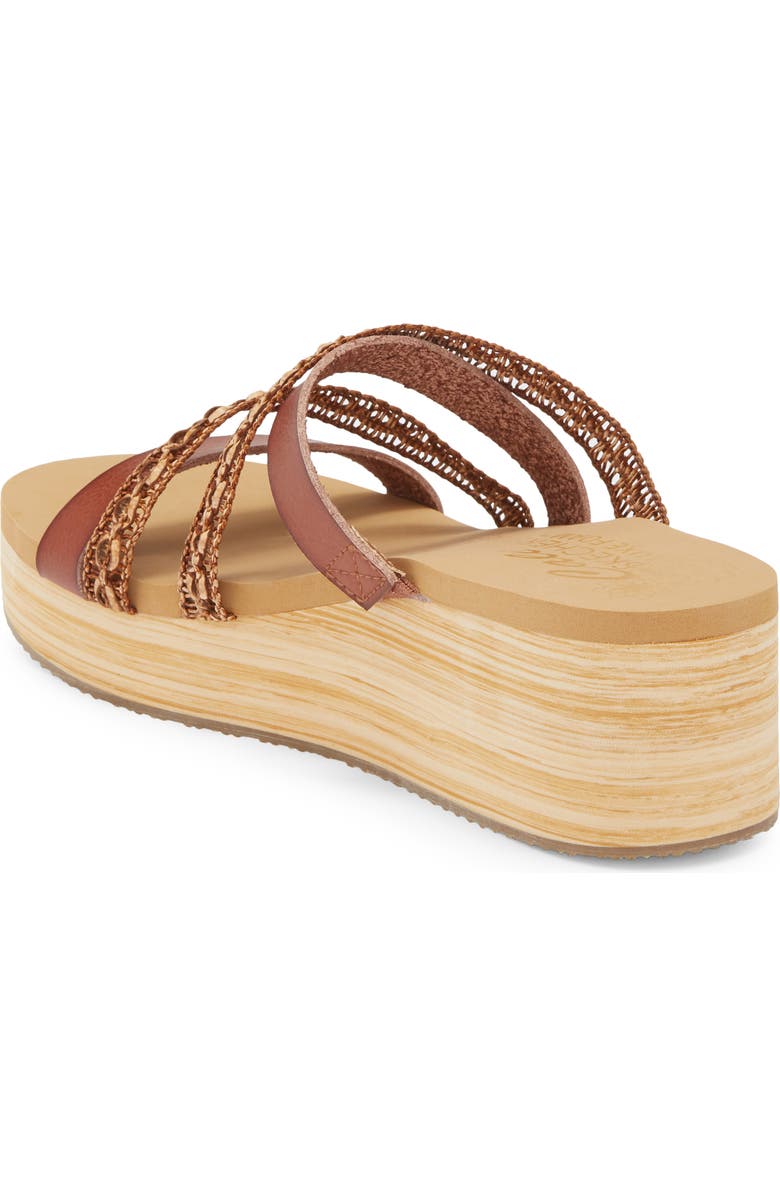 SKECHERS Summer Platform Sandal, Alternate, color, Luggage