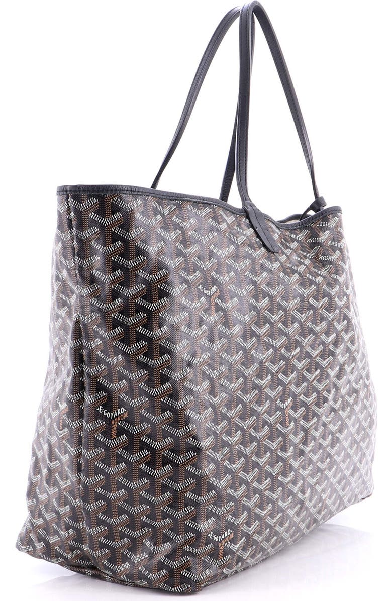 Pre-Owned Goyard Saint Louis Tote Coated Canvas GM, Alternate, color, Black