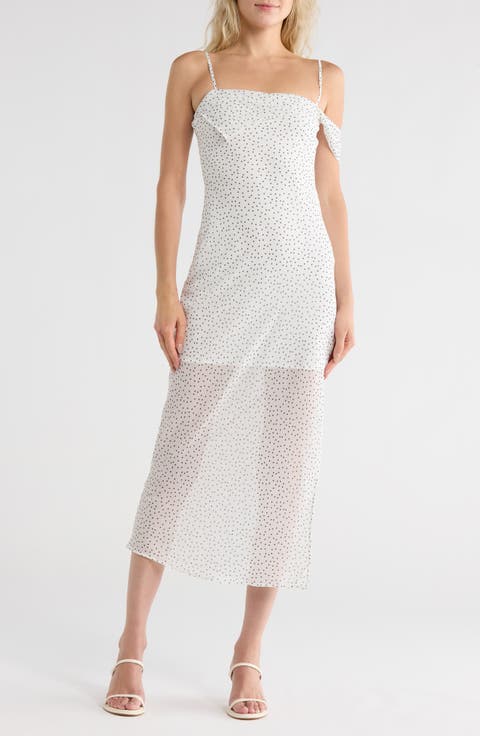 Shoulder Strap Midi Dress