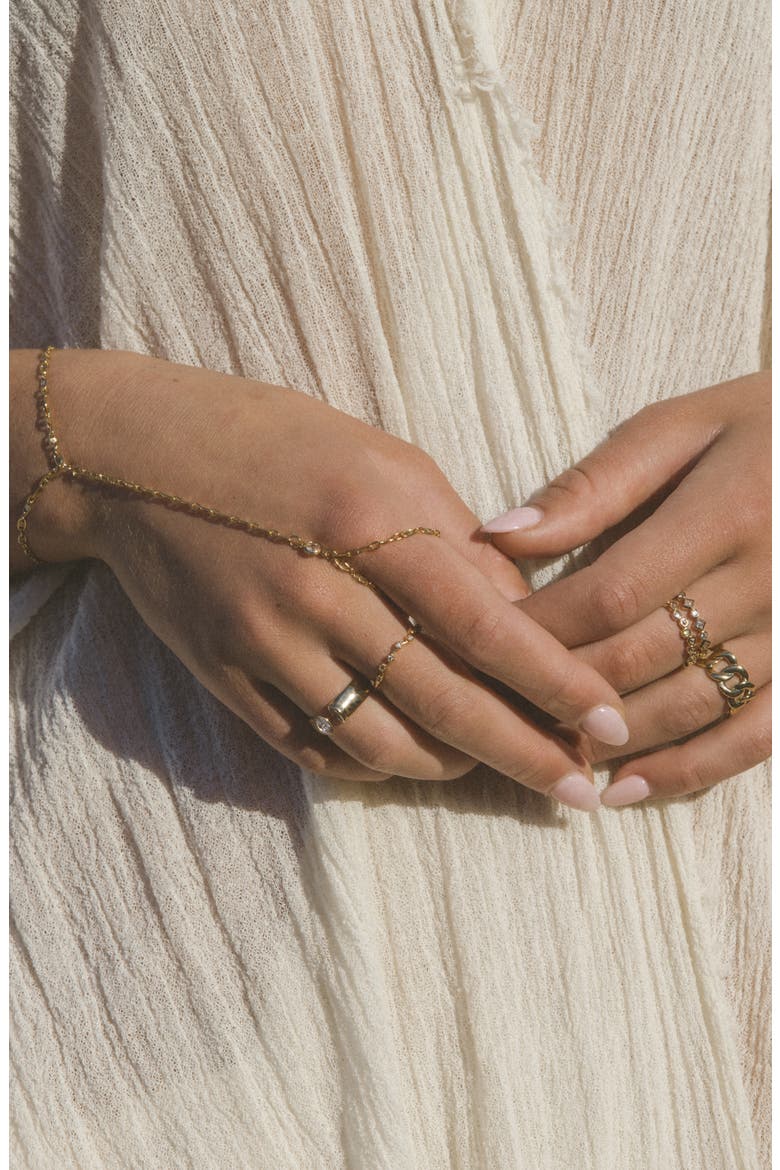 Luxe Link Ring, Alternate, color, GOLD