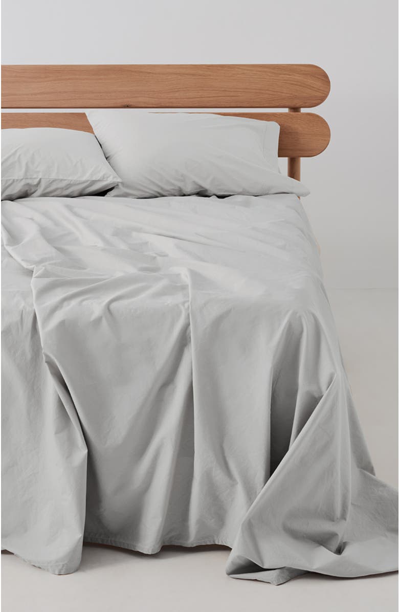 Pact Organic Cotton Organic Cool-Air Percale Sheet Set, Alternate, color, Lunar