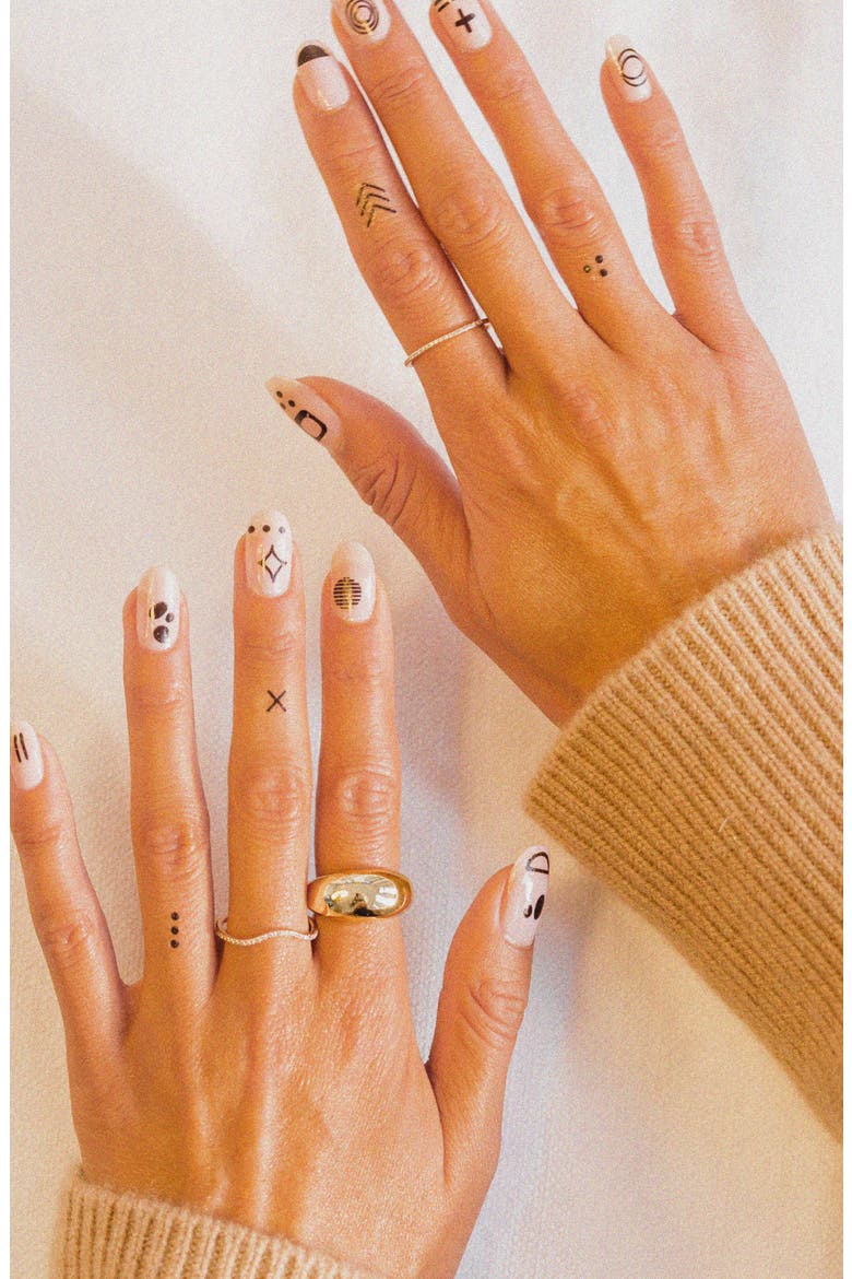 Mod Assorted Temporary Nail & Skin Art Tattoos, Alternate, color, NO COLOR