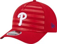 New Era Men's New Era Red Philadelphia Phillies American Flag 9FORTY M-Crown A-Frame Adjustable Hat