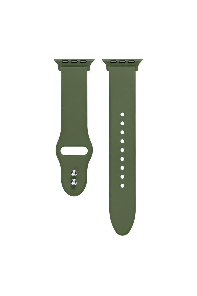 Silicone Band for Apple Watch, Alternate, color, Wild Green