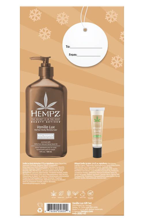 Hempz Winter Hydration Gift Set In Transparent