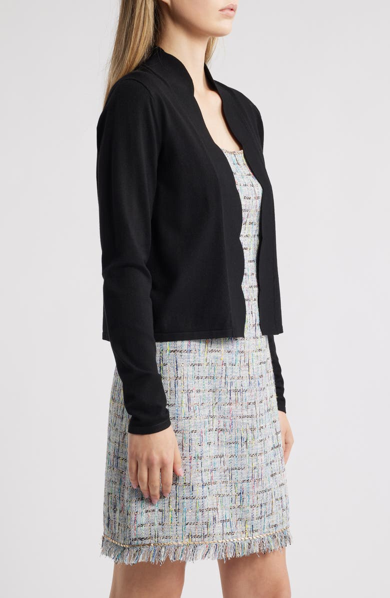 Kay Unger Logan Cardigan, Alternate, color, Black
