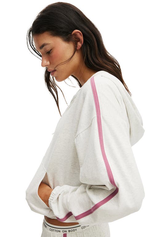 Cotton On Body Departure Lounge Crop Hoodie In White