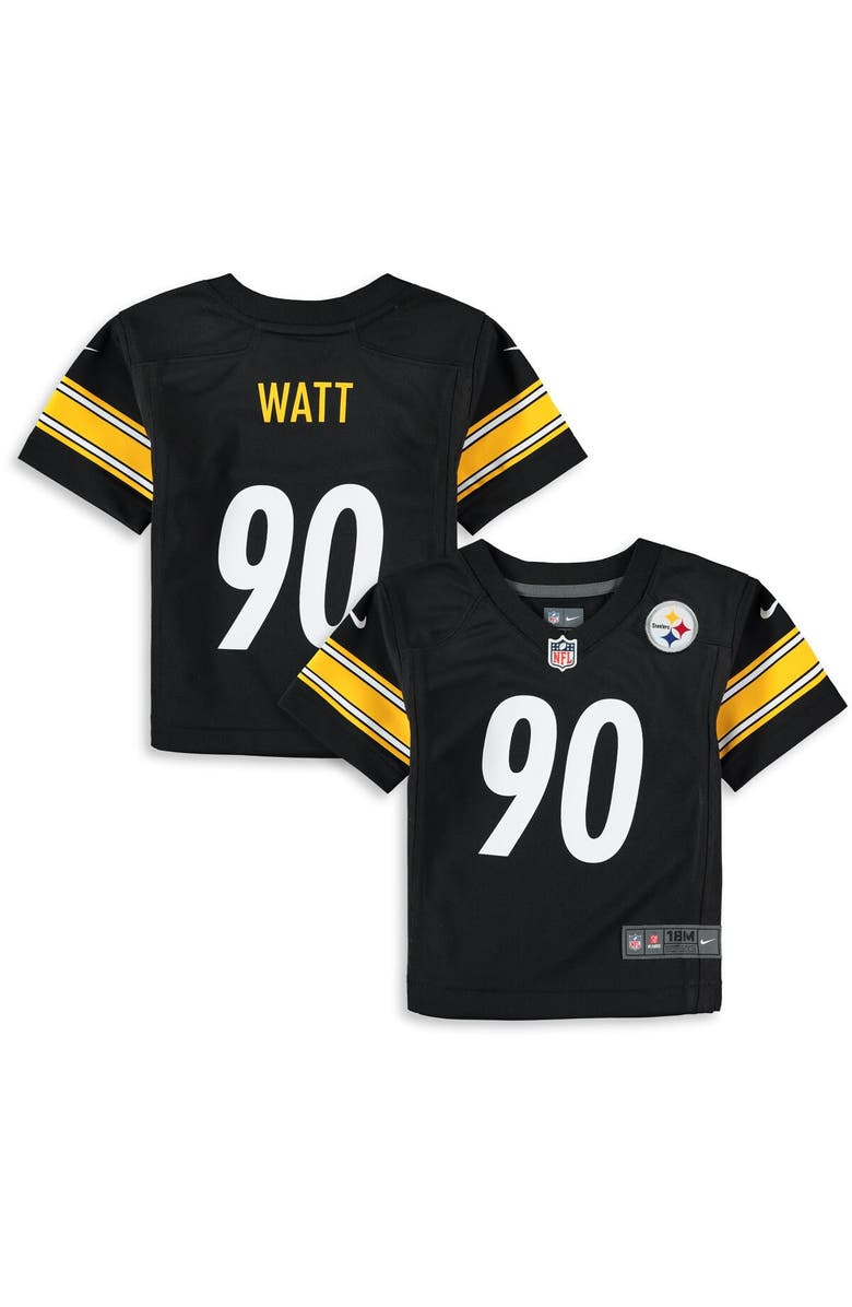 Nike Infant Nike T.J. Watt Black Pittsburgh Steelers Player Game Jersey, Main, color, 