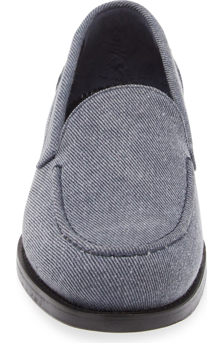 Manolo Blahnik Dineguardo Denim Moc Toe Loafer, Alternate, color,