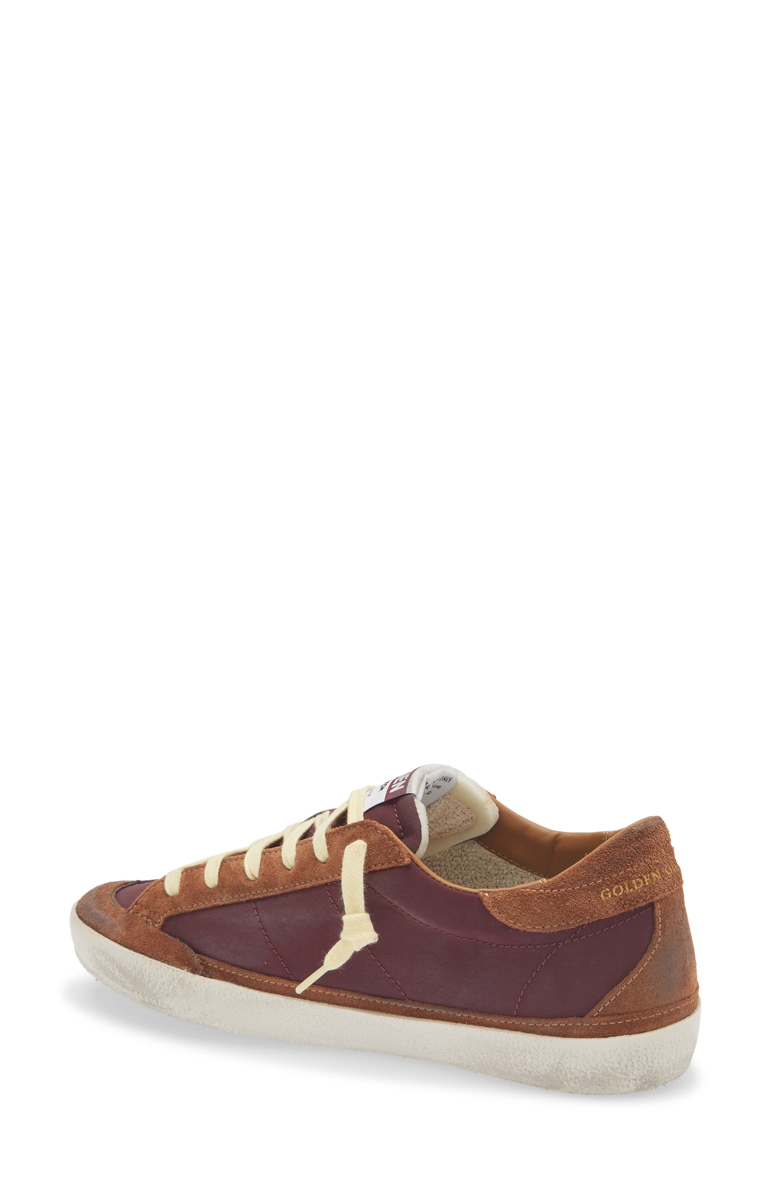 Golden Goose Super-Star Sneaker, Alternate, color, Bordeaux/ Brown/ Beige