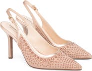 NeroGiardini Embellished Slingback Pointed Toe Pump