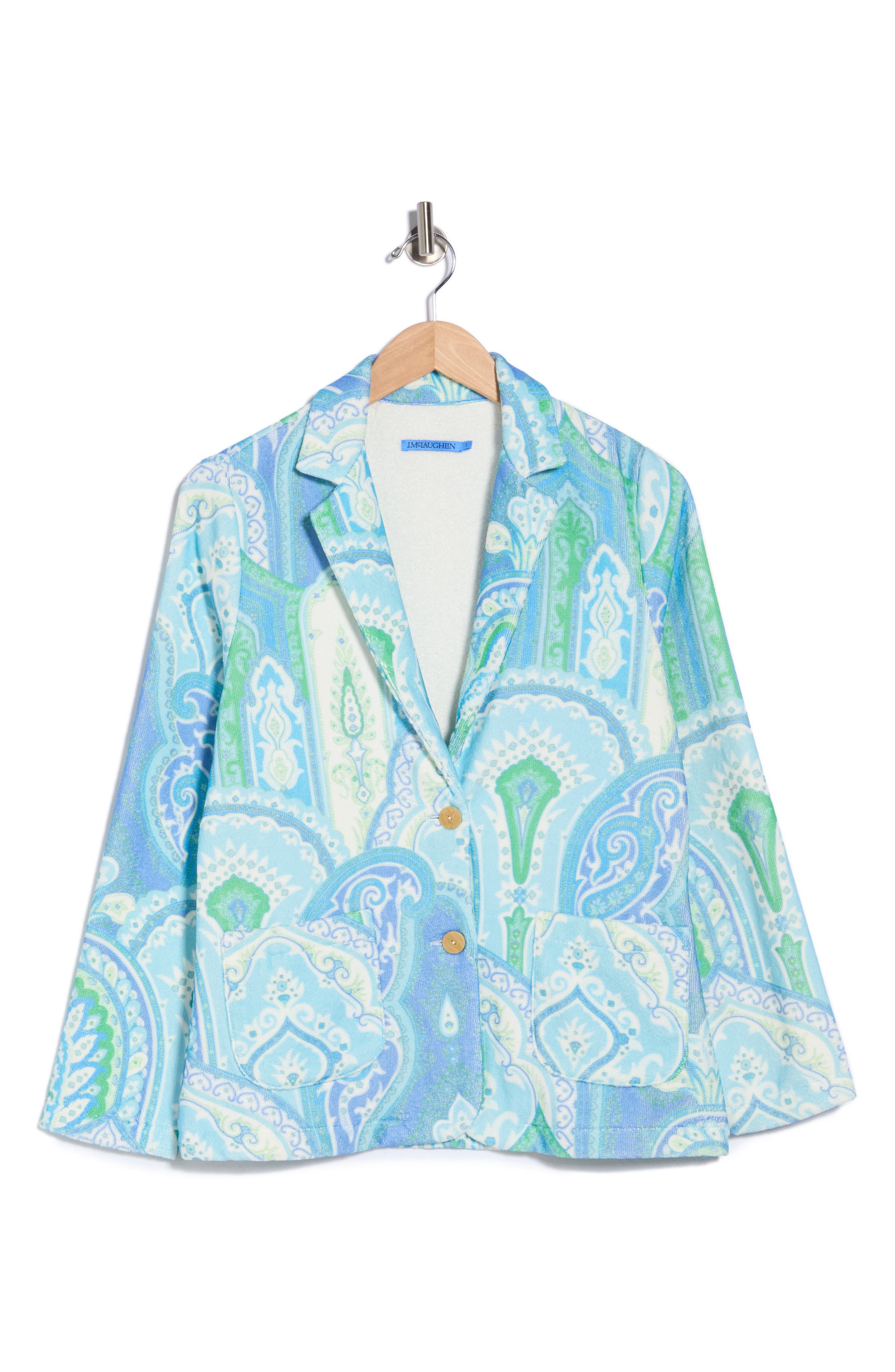 Jada Terry Cotton Two Button Blazer