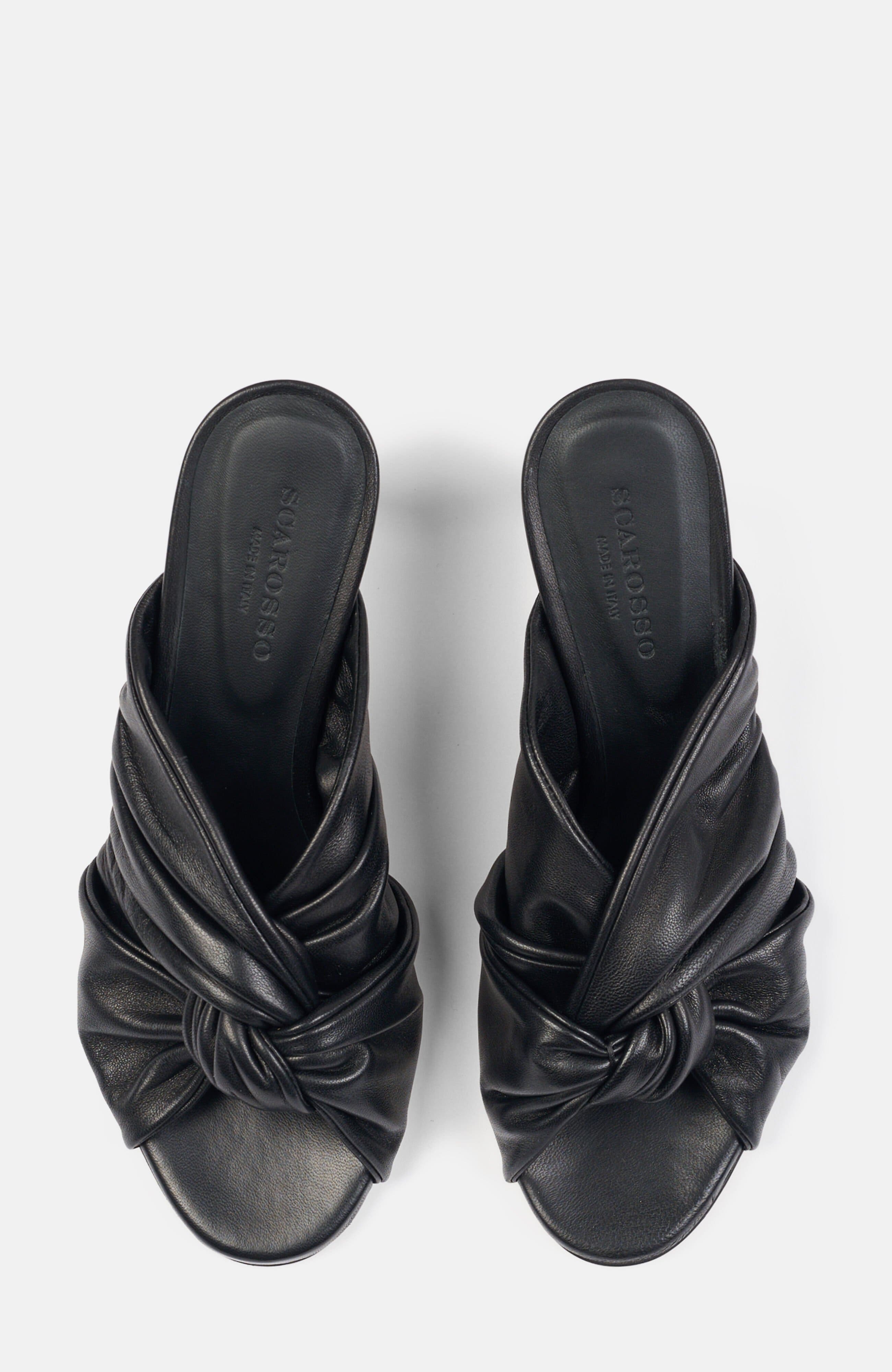 SCAROSSO Kiki Sandals, Alternate, color, Black - Calf