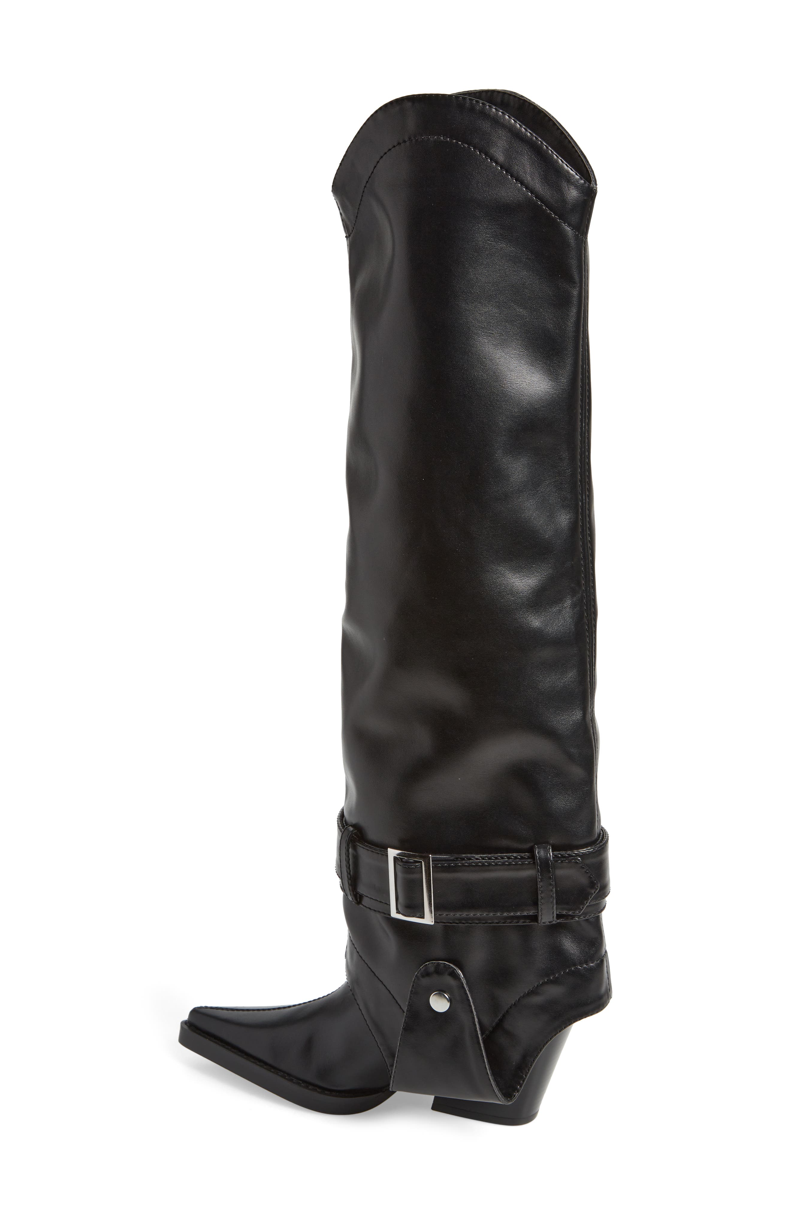 AZALEA WANG Matty Foldover Shaft Western Boot, Alternate, color, 