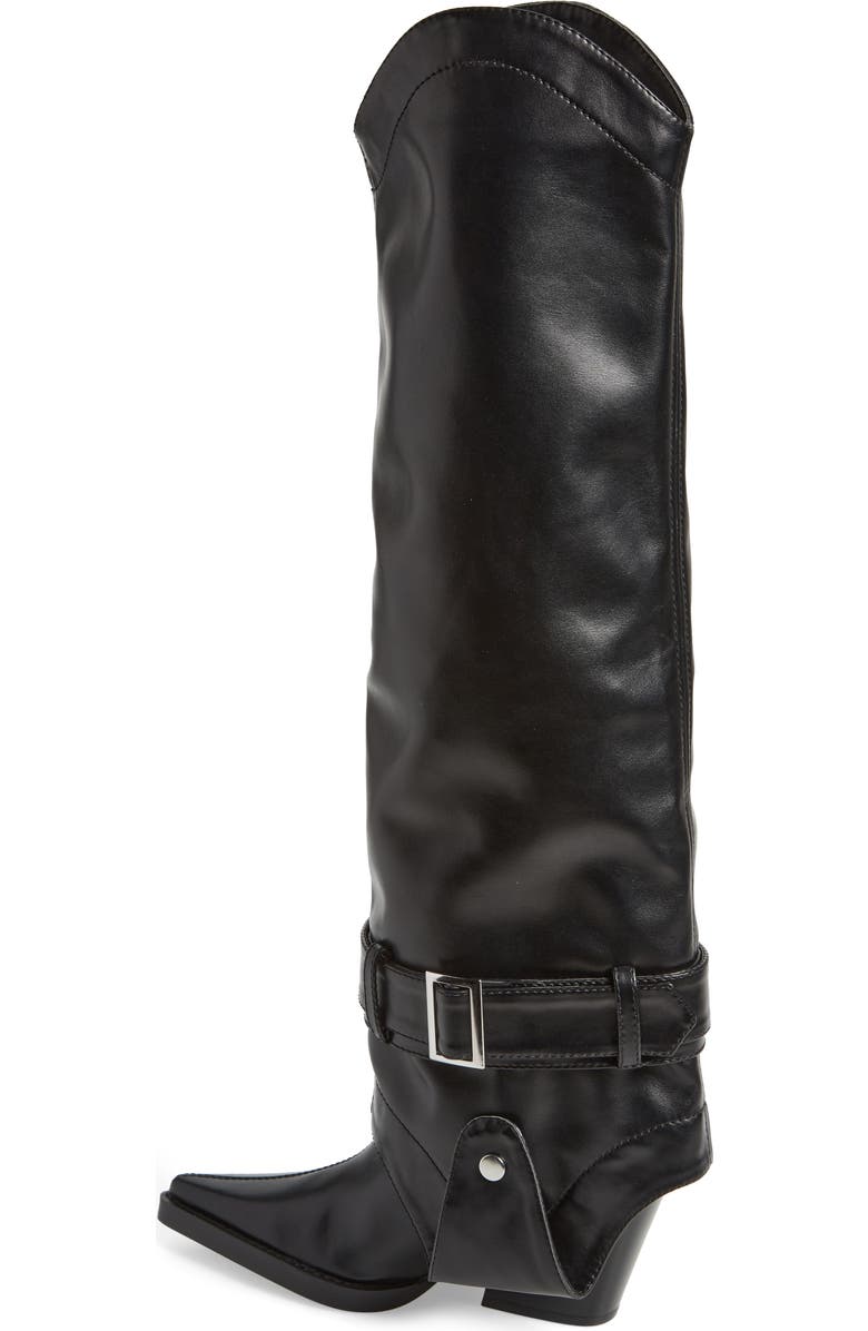 AZALEA WANG Matty Foldover Shaft Western Boot, Alternate, color,