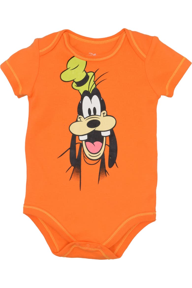 Mickey Mouse & Friends Boys' 5-Pack Short Sleeve Bodysuits, Alternate, color, Mickey Clubhouse Multi