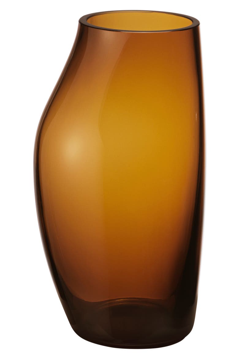 Sky Amber Glass Vase, Main, color, AMBER