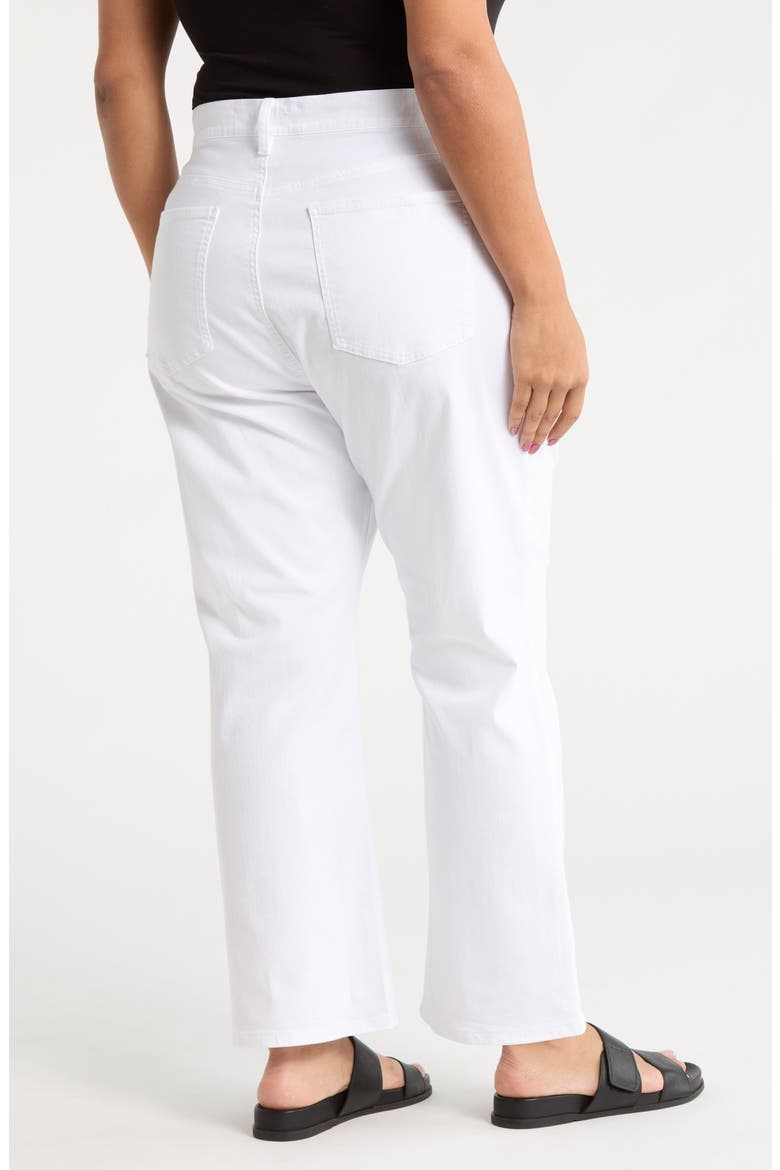 Ankle Kick Flare Leg Jeans, Alternate, color, WHITE