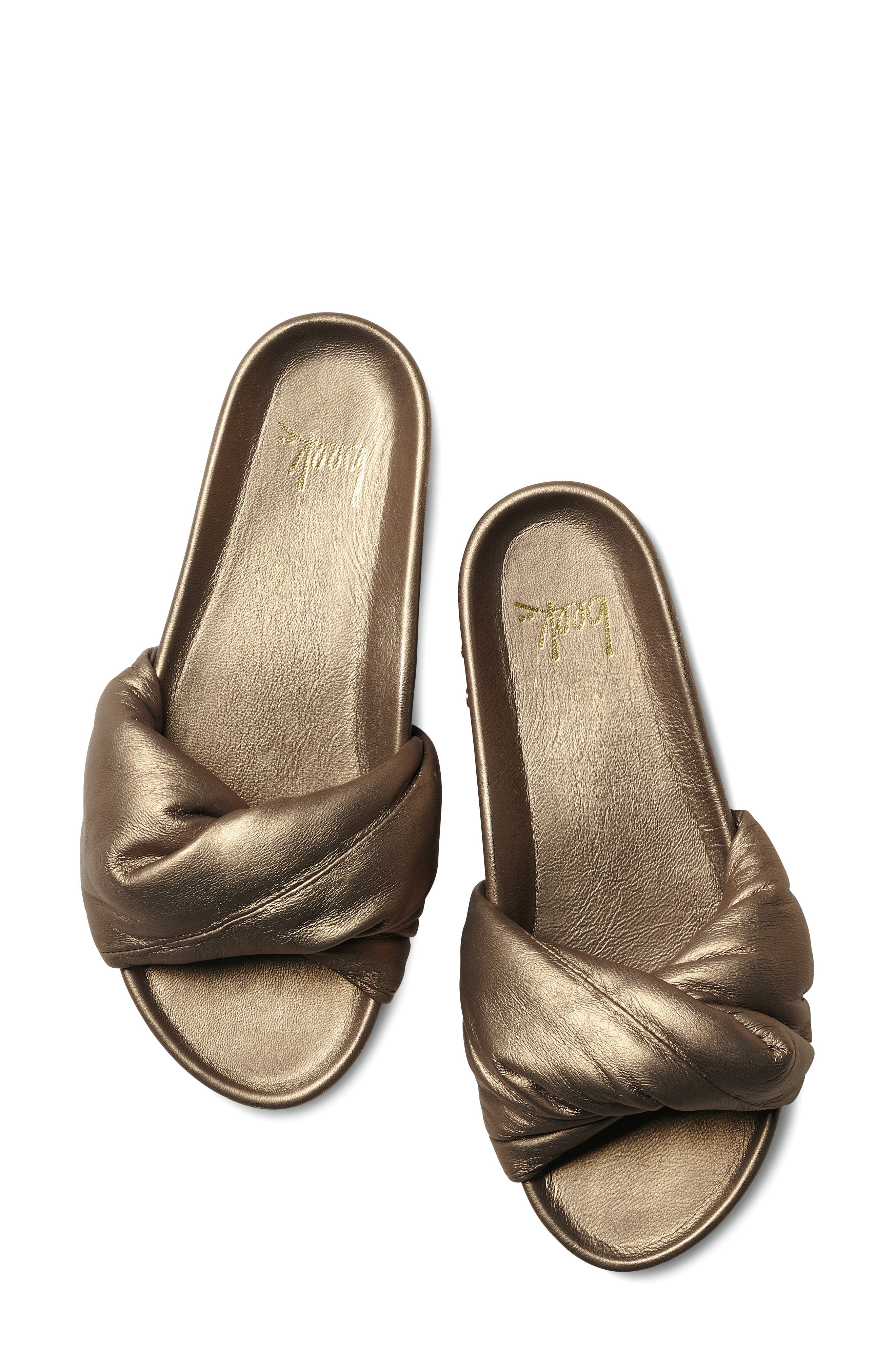 Beek Tesia Slide Sandal, Alternate, color, Mocha Meta