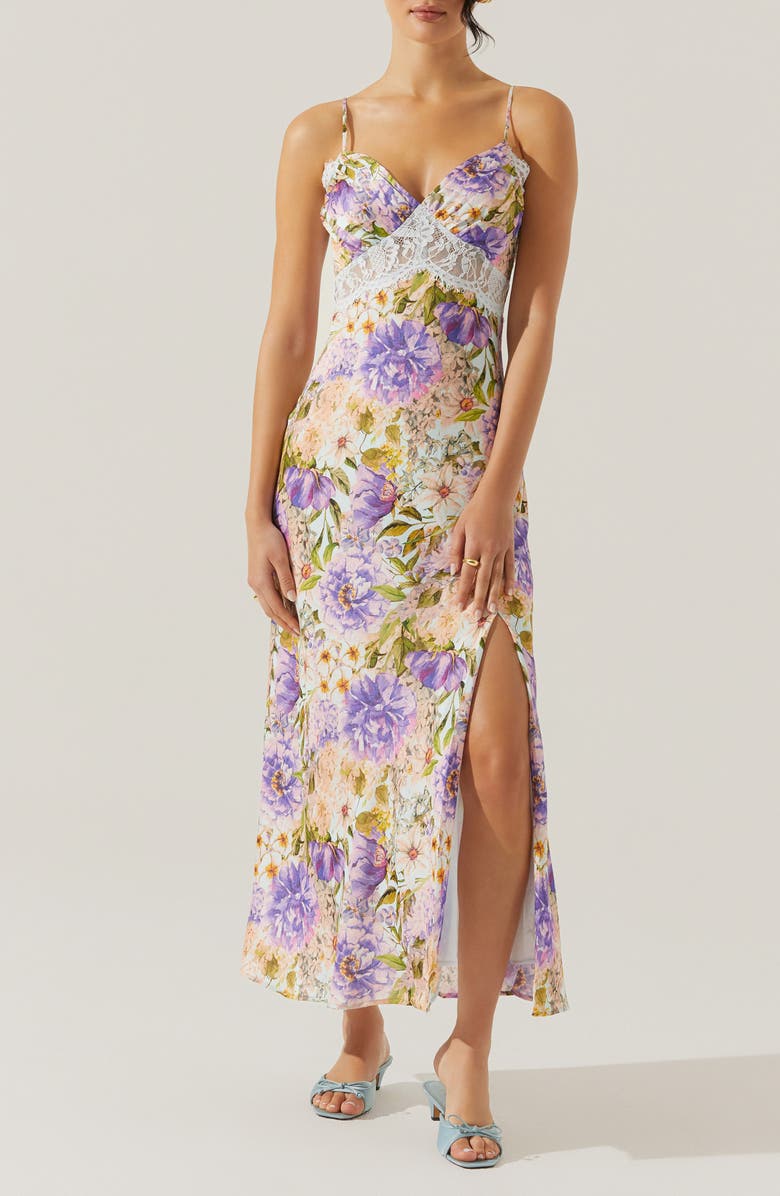 ASTR the Label Ivanna Floral Slipdress, Main, color,