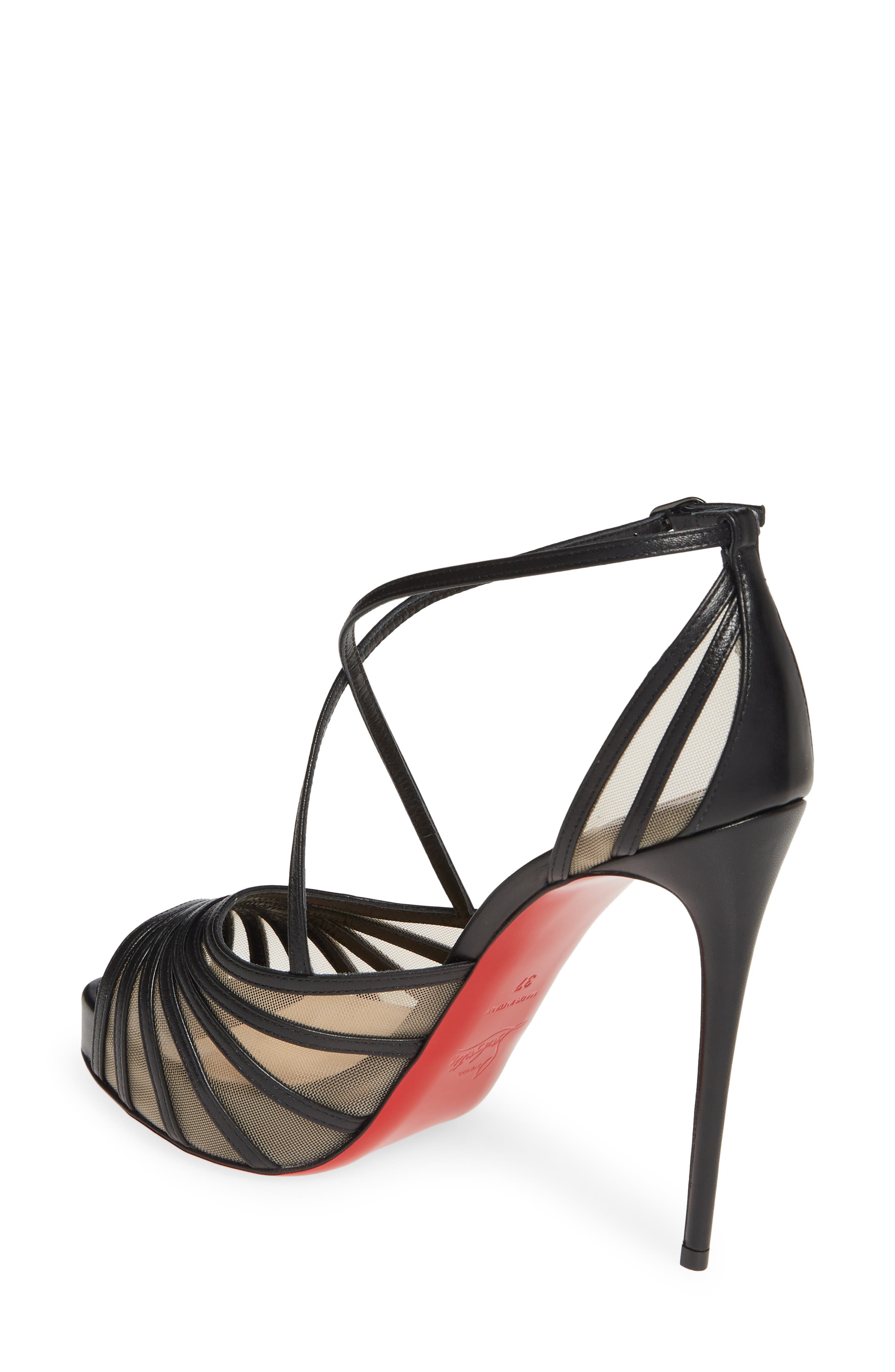 Christian Louboutin Filamenta Strappy Platform Sandal, Alternate, color, 