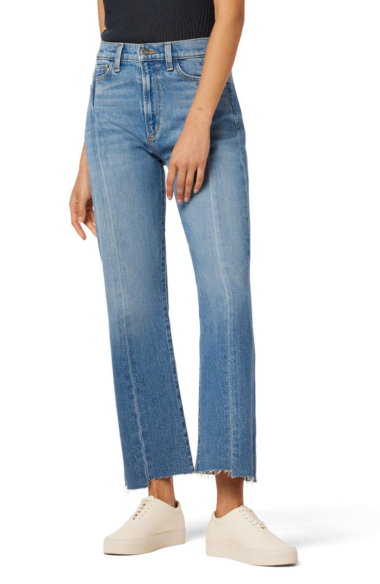 Joe's The Pieced Raw Hem High Waist Ankle Bootcut Jeans, Main, color,