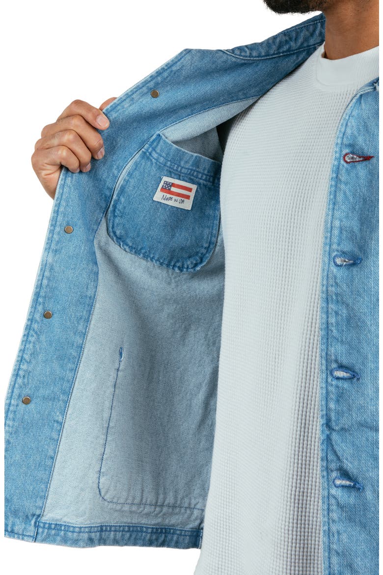 Cunningham Denim Chore Jacket, Alternate, color, SKY BLUE