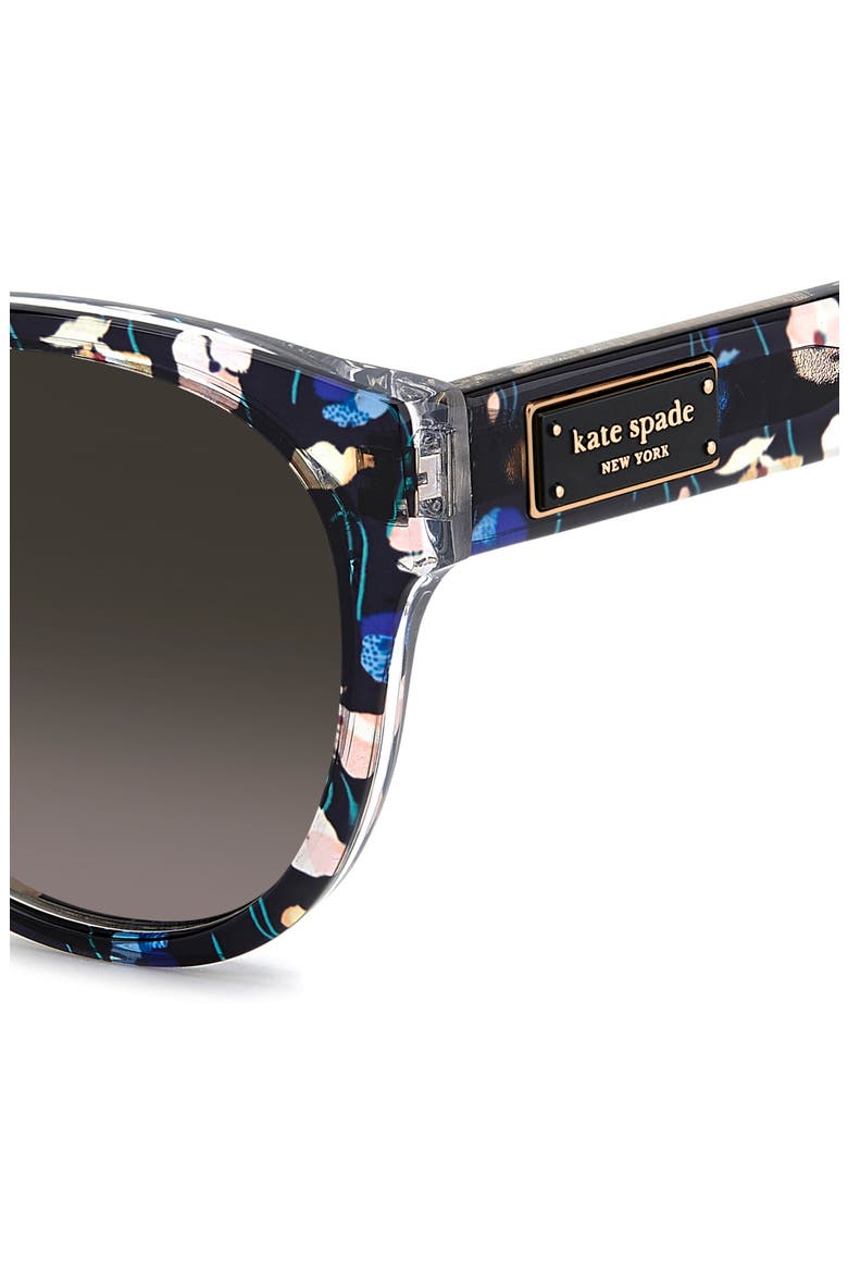 jonnie 53mm cat eye sunglasses, Alternate, color, BLACK GREEN / BROWN SF