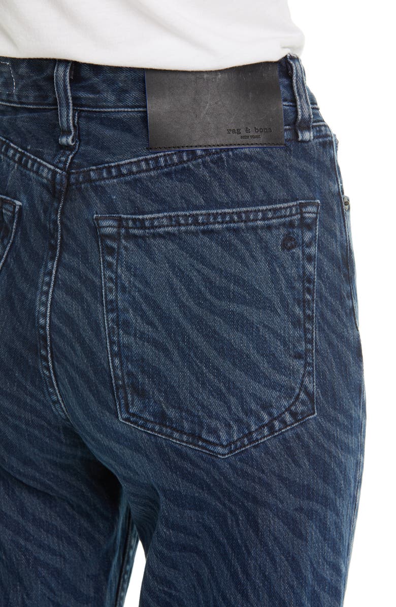 rag & bone Ruth High Waist Ankle Straight Leg Jeans, Alternate, color, 