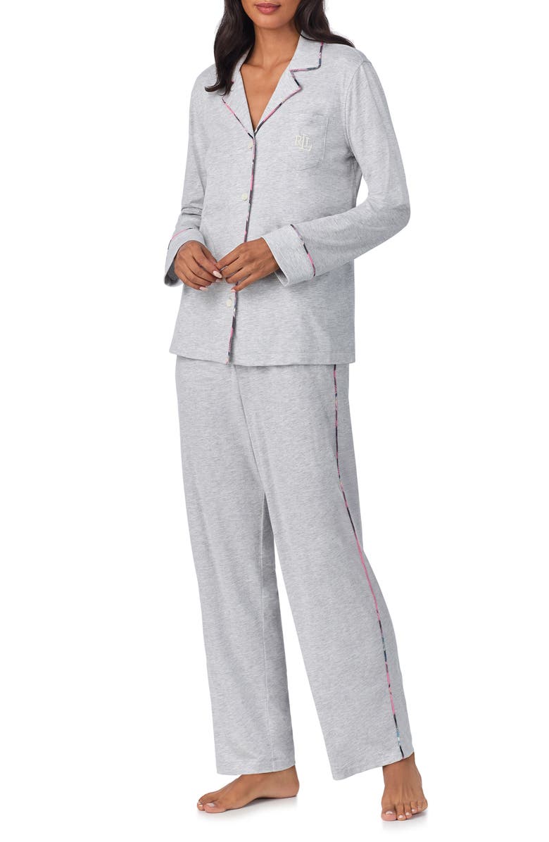 Lauren Ralph Lauren Cotton Blend Pajamas, Alternate, color, 