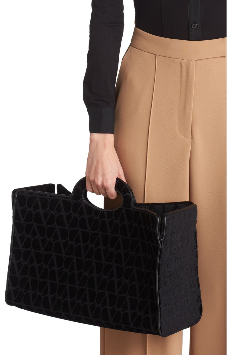 Valentino Garavani La Troisième VLOGO Toile Print Canvas Tote, Alternate, color,