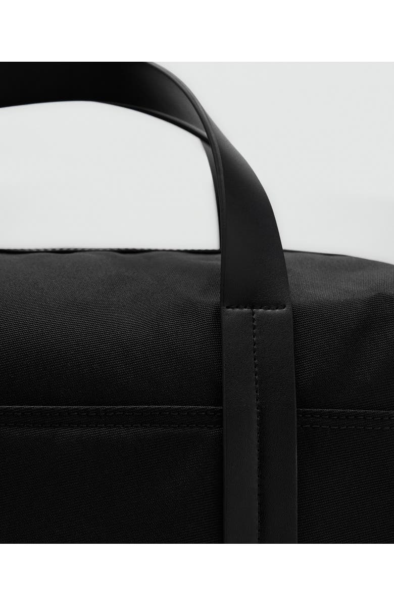 MANGO Bowling Handbag, Alternate, color, Black