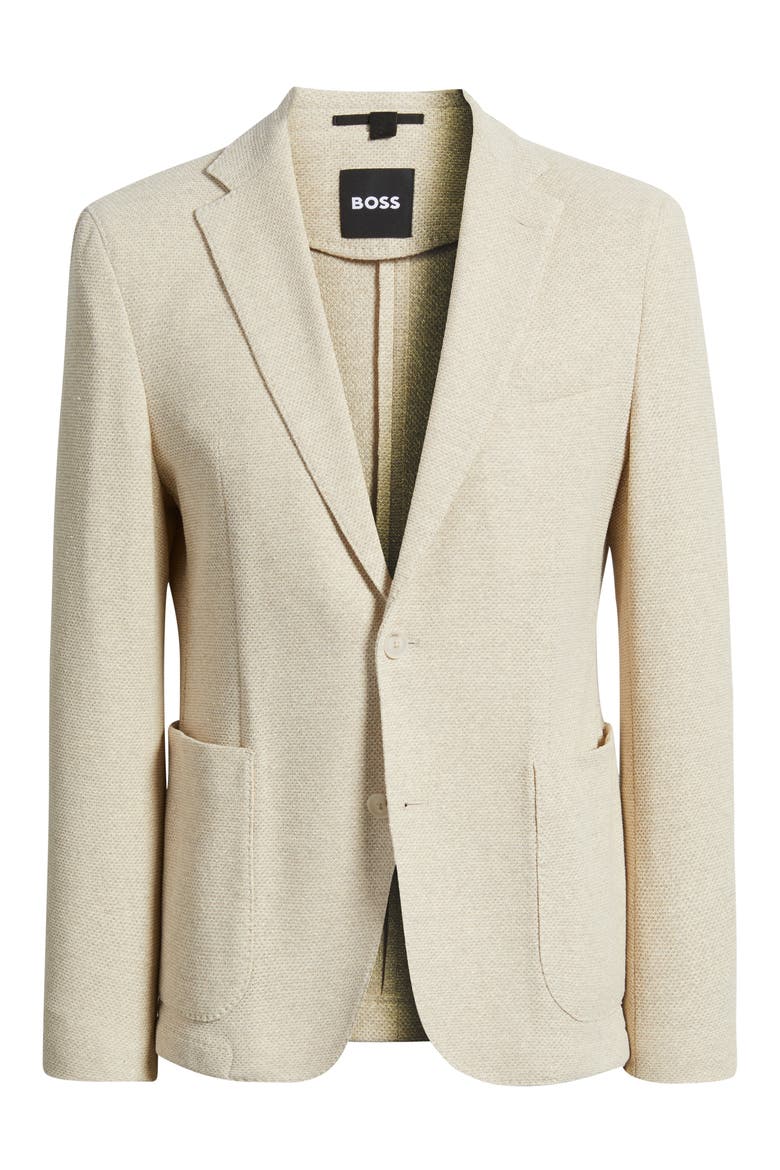 Hanry Slim Fit Knit Cotton Blend Sport Coat, Alternate, color, OPEN BEIGE