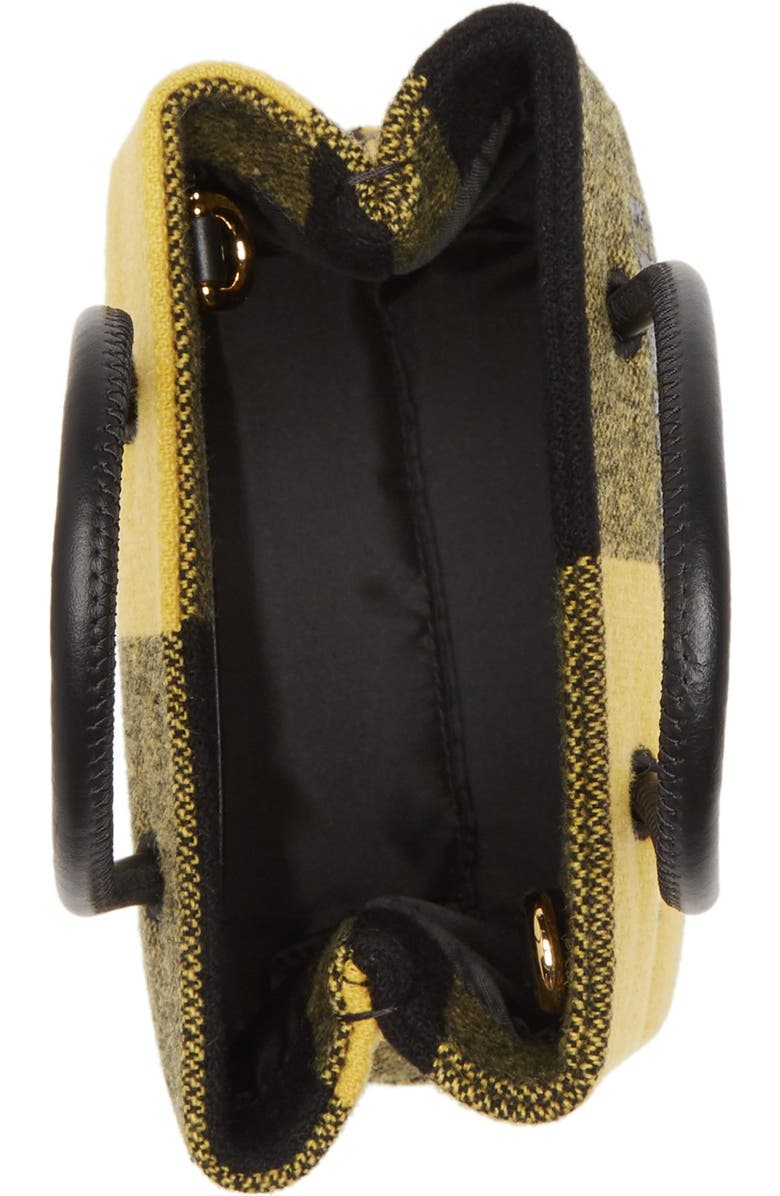 Moschino Plaid Print Logo Crossbody Bag, Alternate, color,
