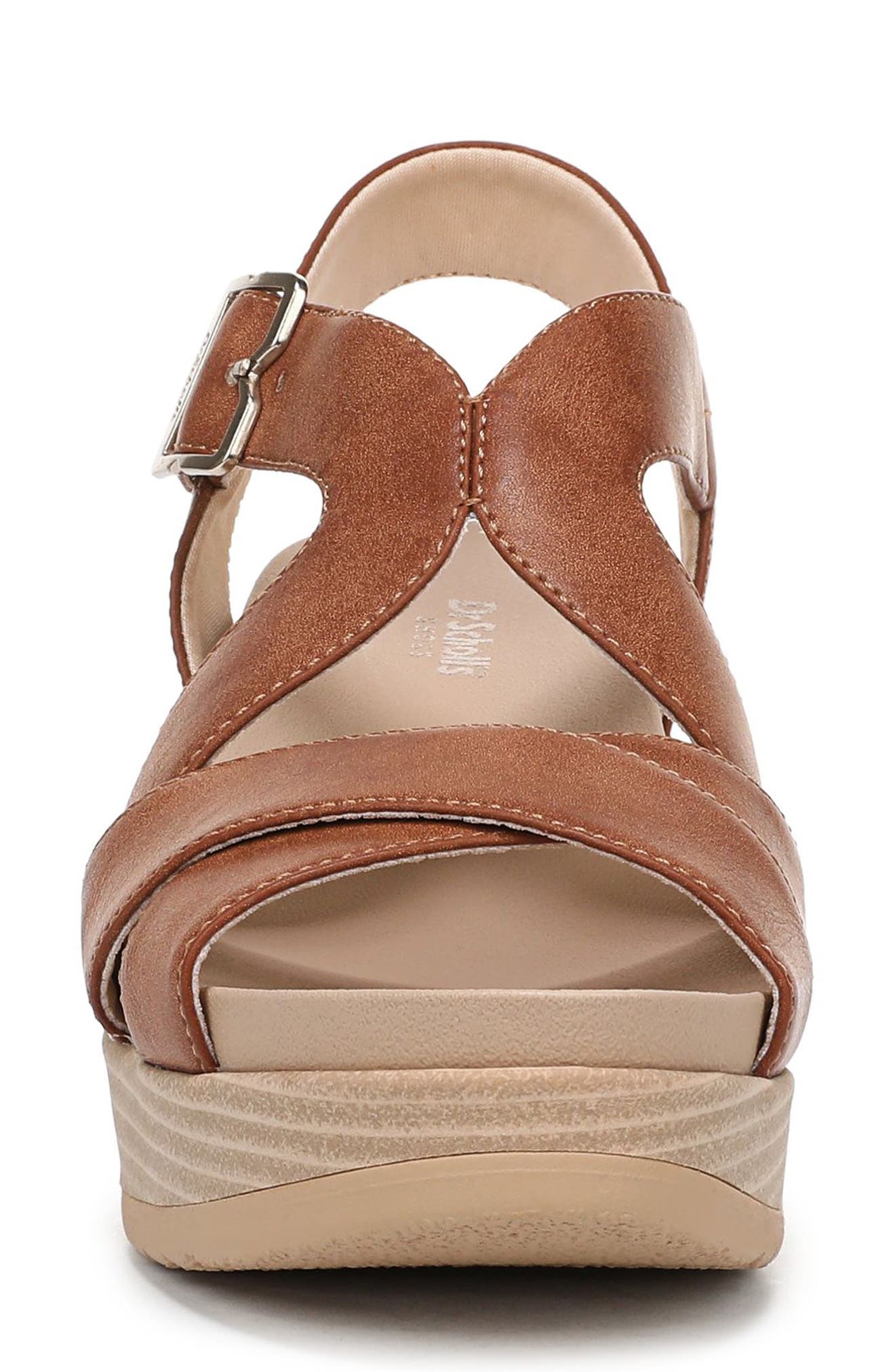 Cali Beach Slingback Platfrom Wedge Sandal, Alternate, color, HONEY