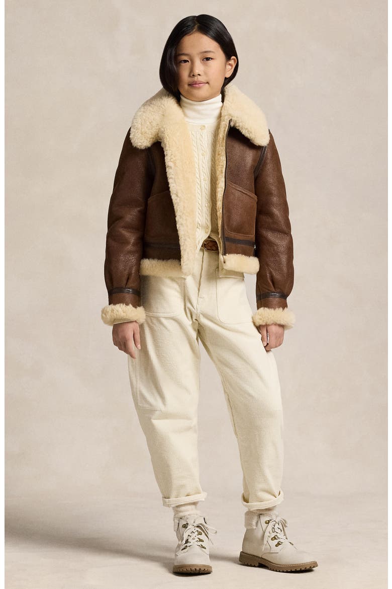 Kids' Metallic Mini-Cable Cardigan, Alternate, color, CREAM