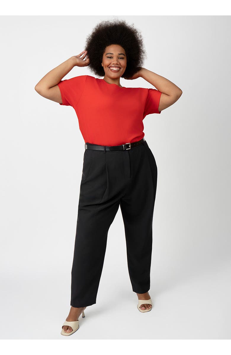 SEE ROSE GO CoolROSE Luxe Reversible Plus Size Tee Shirt, Alternate, color, Poppy