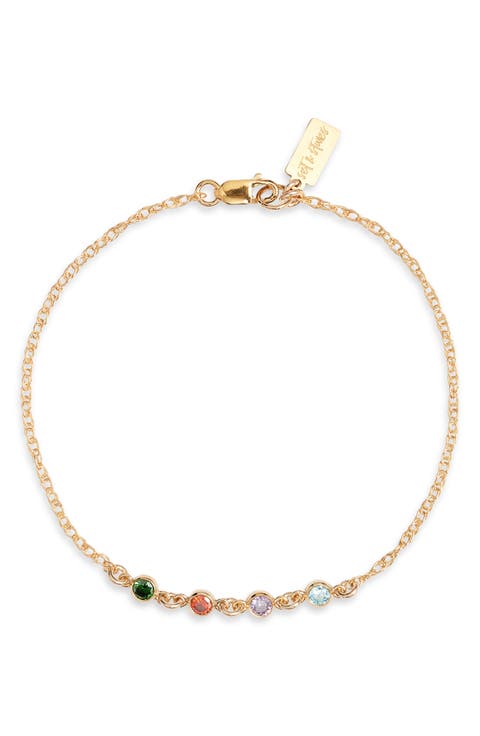 Multi Birthstone Bracelet