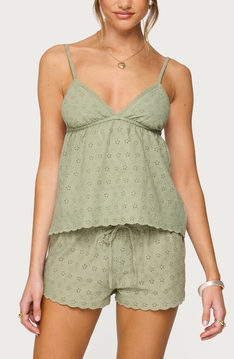 Talula Eyelet Babydoll Camisole
