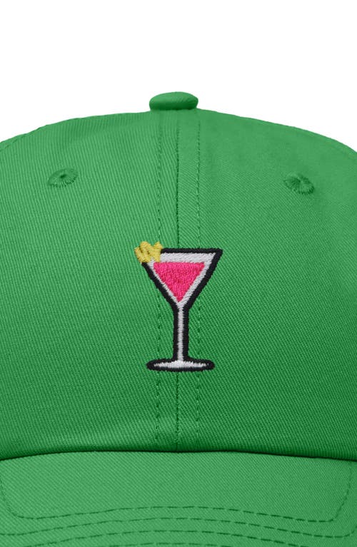 Shop Dalix Cosmo Embroidered Casual Hat In Kelly Green