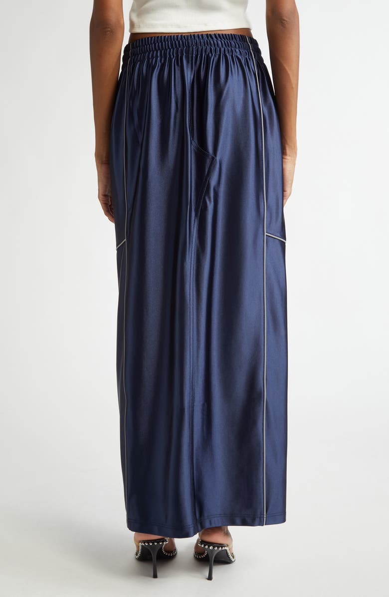 Alexander Wang Deconstructed Satin Faille Jersey Tube Skirt, Alternate, color, 