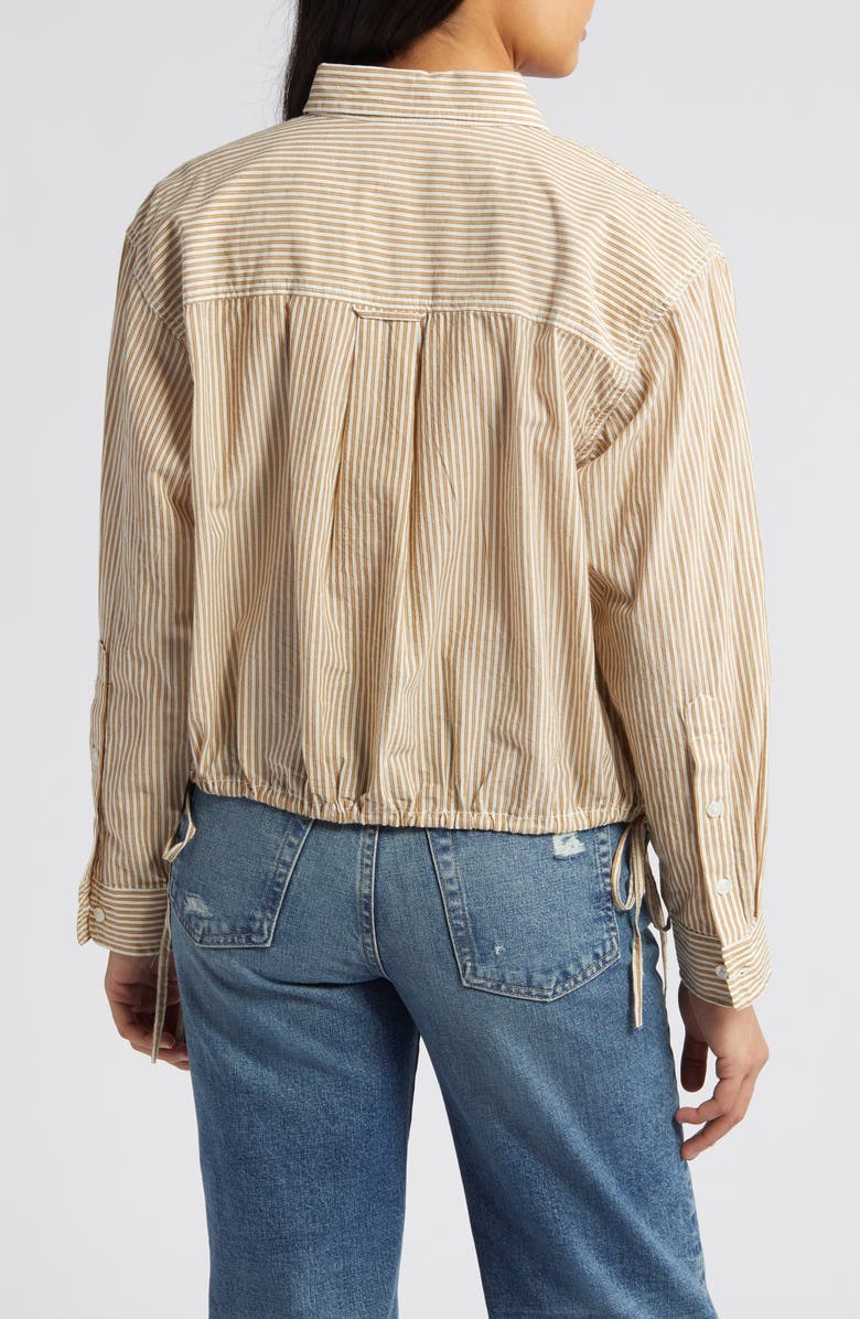 Lucky Brand Utility Button-Up Shirt, Alternate, color, Brown Stripes