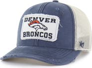 '47 Men's '47 Navy Denver Broncos Egremont Well-Worn Adjustable Trucker Hat